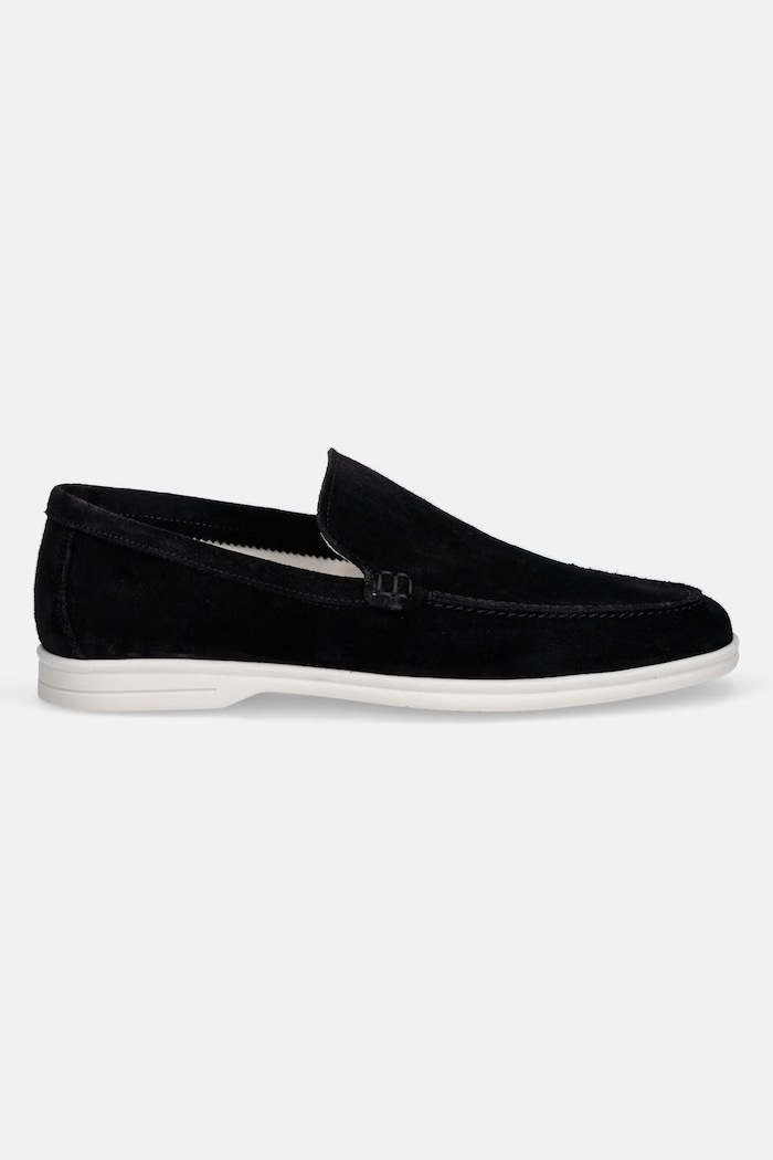 Steve Madden mocasini din piele întoarsă Mayne 12000349.015 negru SS26