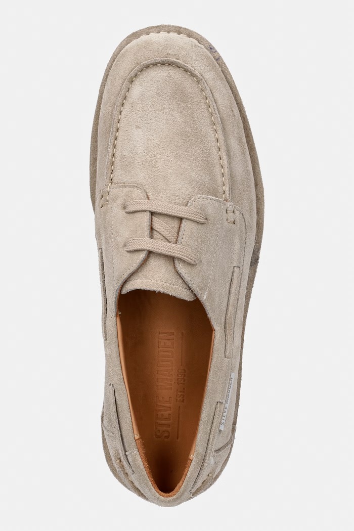 Σουέτ κλειστά παπούτσια Steve Madden Landrovers μπεζ 12000924.482