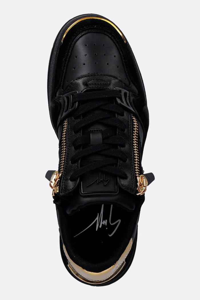 Giuseppe Zanotti bőr sportcipő GZ/Ghost fekete RU50015.001