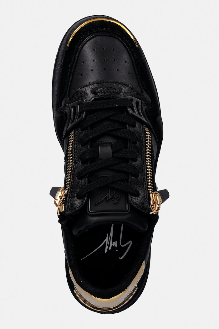 Giuseppe Zanotti bőr sportcipő GZ/Ghost fekete RU50015.001