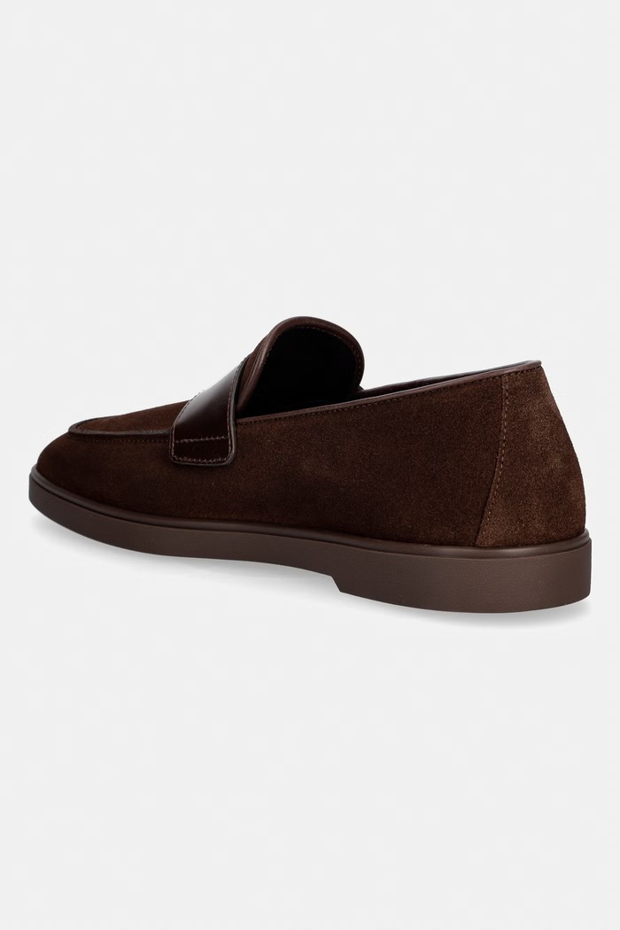 Obuv Giuseppe Zanotti mokasíny pánske semišové Berth EU60040.003 hnedá