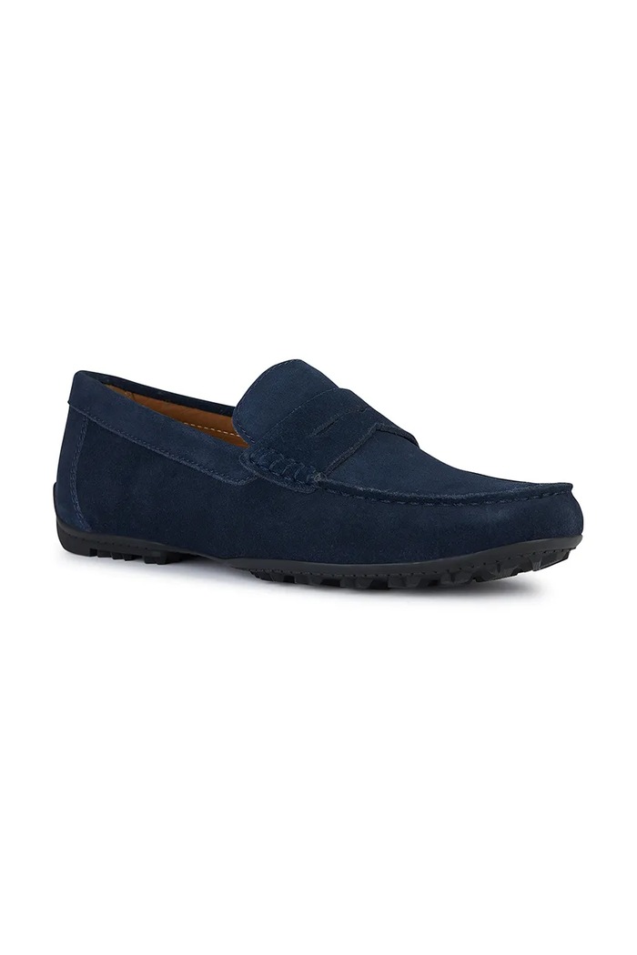 Geox mocasini din piele întoarsă U KOSMOPOLIS + GRIP U35CFB00020C4064 bleumarin SS26