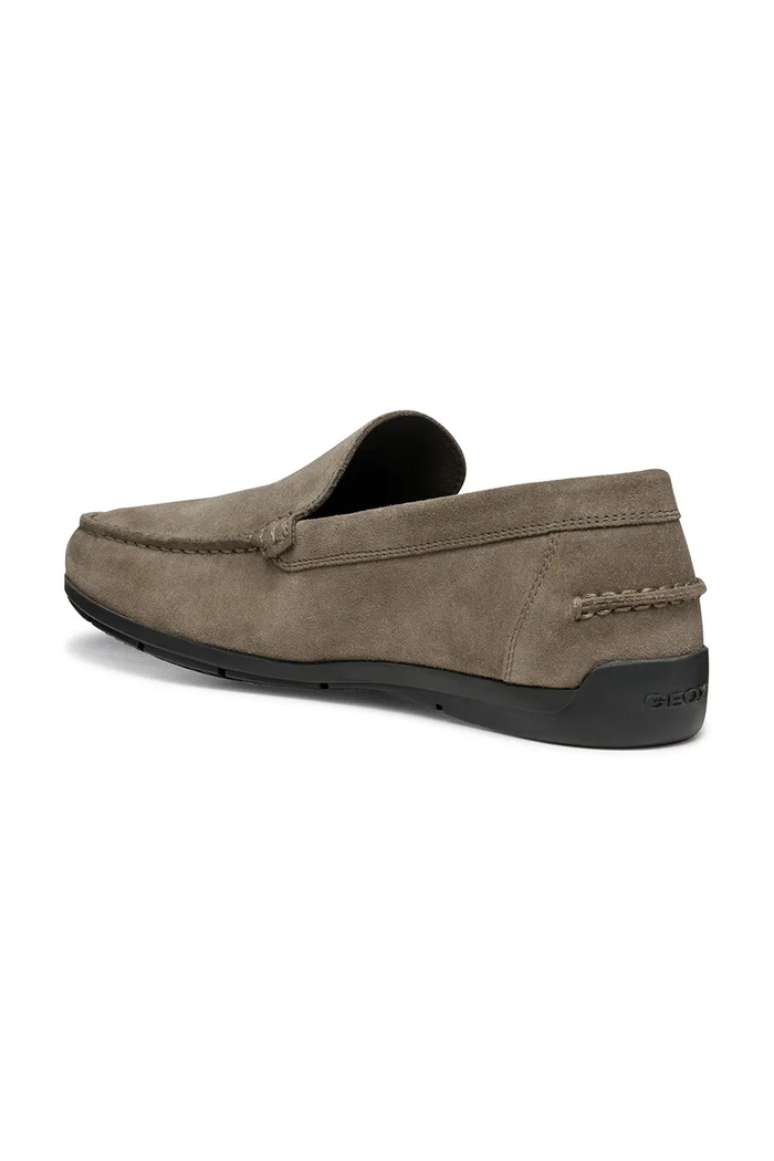 Geox mocasini din piele întoarsă U SIRON maro U55Q3A00022C1018