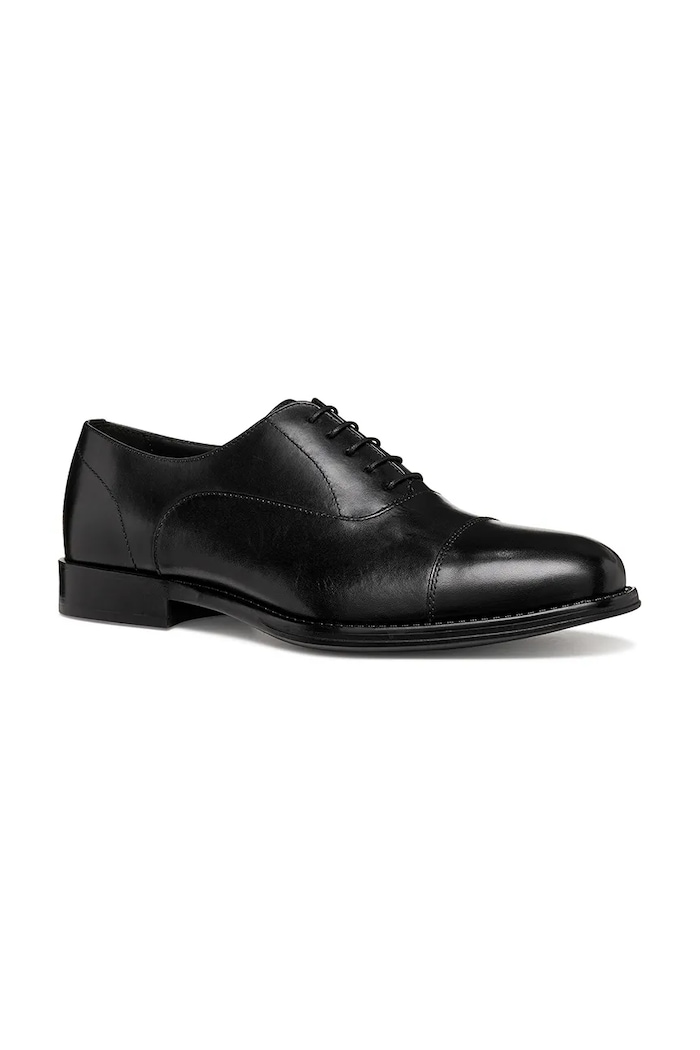 Geox pantofi de piele U BARBERIGO U56MBD00043C9997 negru SS26