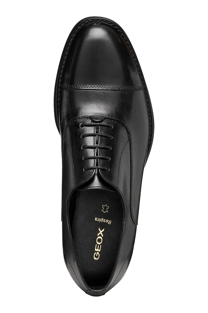 Geox pantofi de piele U BARBERIGO U56MBD00043C9997 negru