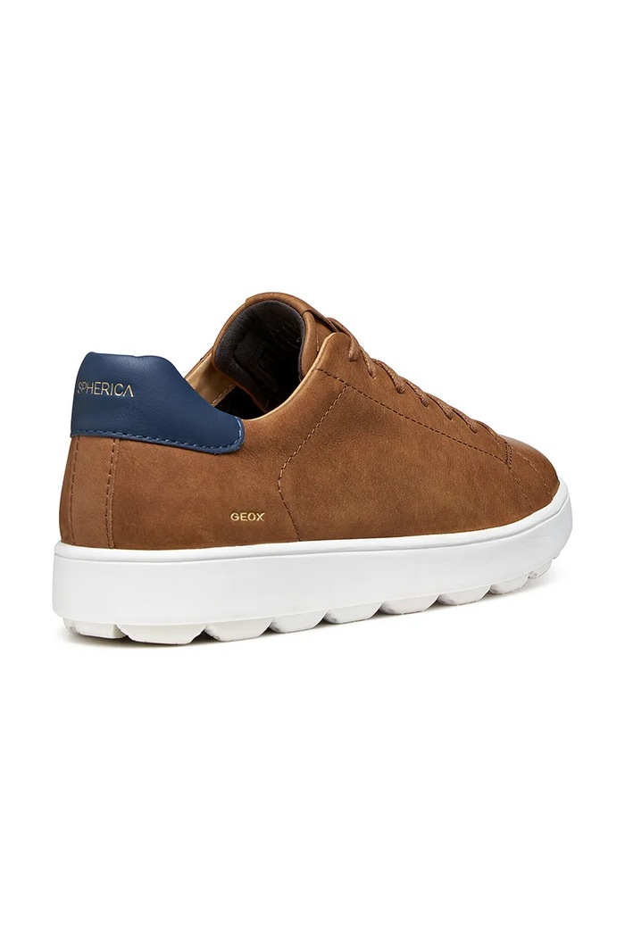 Obuwie Geox sneakersy zamszowe U SPHERICA ECUB-1 B U65EKC00046C6002 brązowy