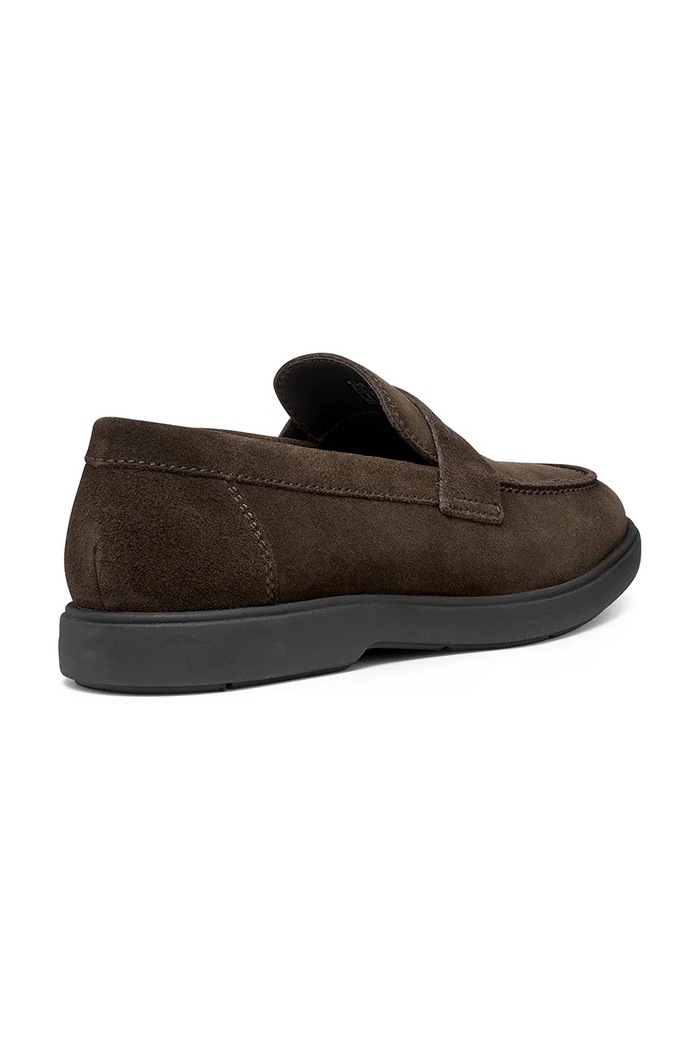 Încălțăminte Geox mocasini din piele întoarsă U SPHERICA EC17 U65LAA00020C6006 maro