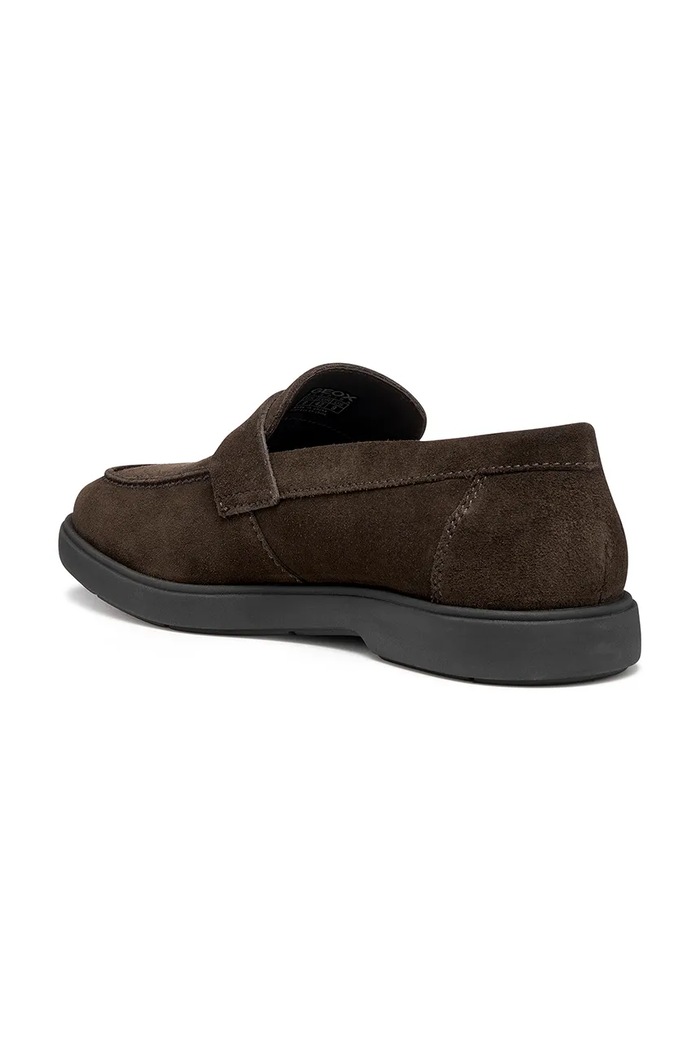 Geox mocasini din piele întoarsă U SPHERICA EC17 maro U65LAA00020C6006
