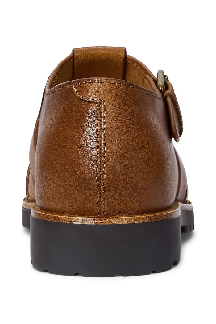 Polo Ralph Lauren sandále pánske kožené Finn Lug hnedá 803961442001.200