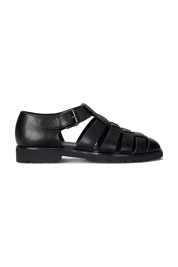 Polo Ralph Lauren sandale bărbați piele Finn Lug negru 803961442002.001