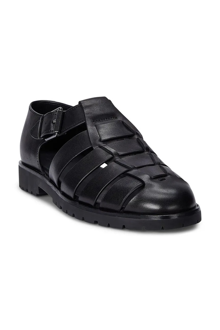 Polo Ralph Lauren sandale bărbați piele Finn Lug 803961442002.001 negru SS26