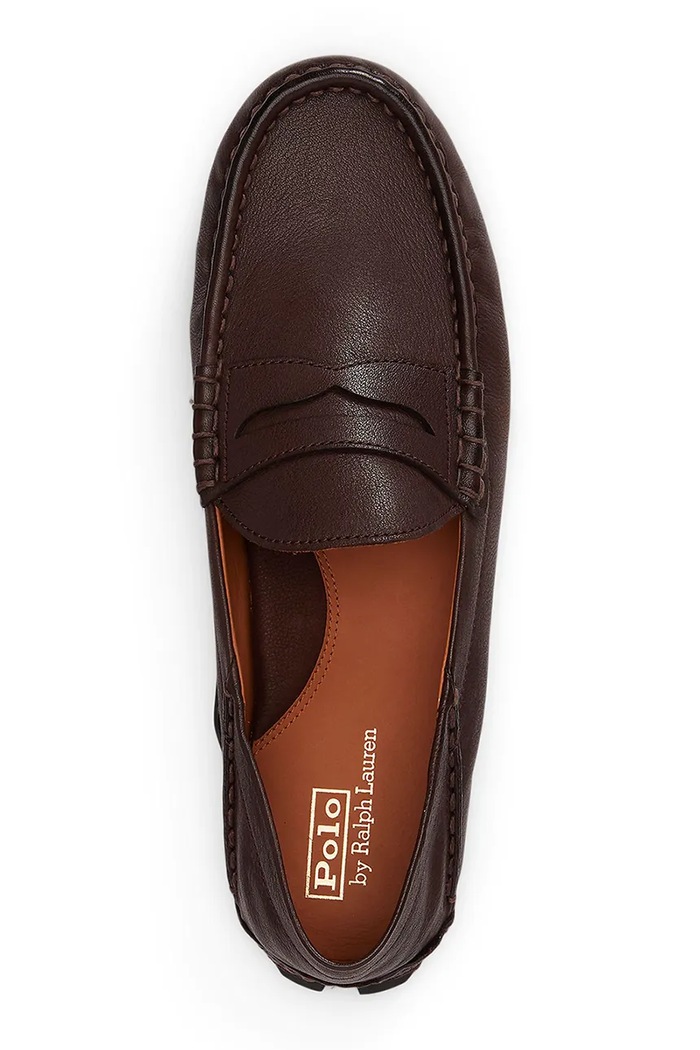 Încălțăminte Polo Ralph Lauren mocasini bărbați piele Anders Collp 803P07633002.201 maro