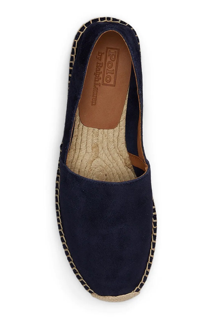Polo Ralph Lauren espadrilles velúrból Cevio V2 Clp sötétkék 803P07638002.400