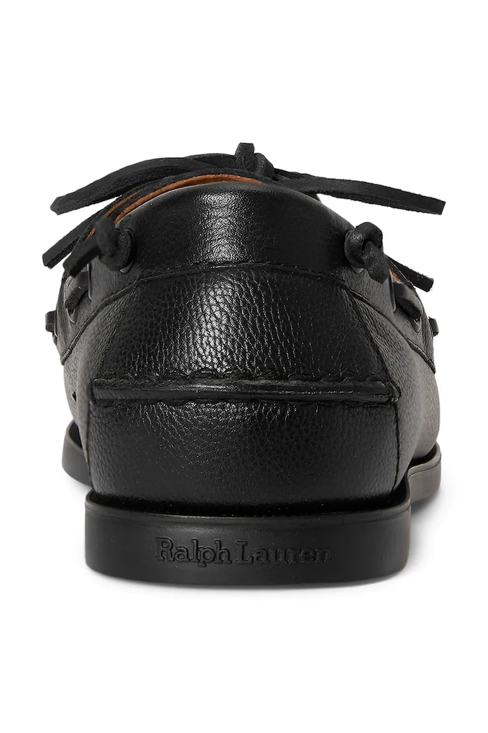 Polo Ralph Lauren mokasyny męskie skórzane Merton Boat czarny 803P07643001.001