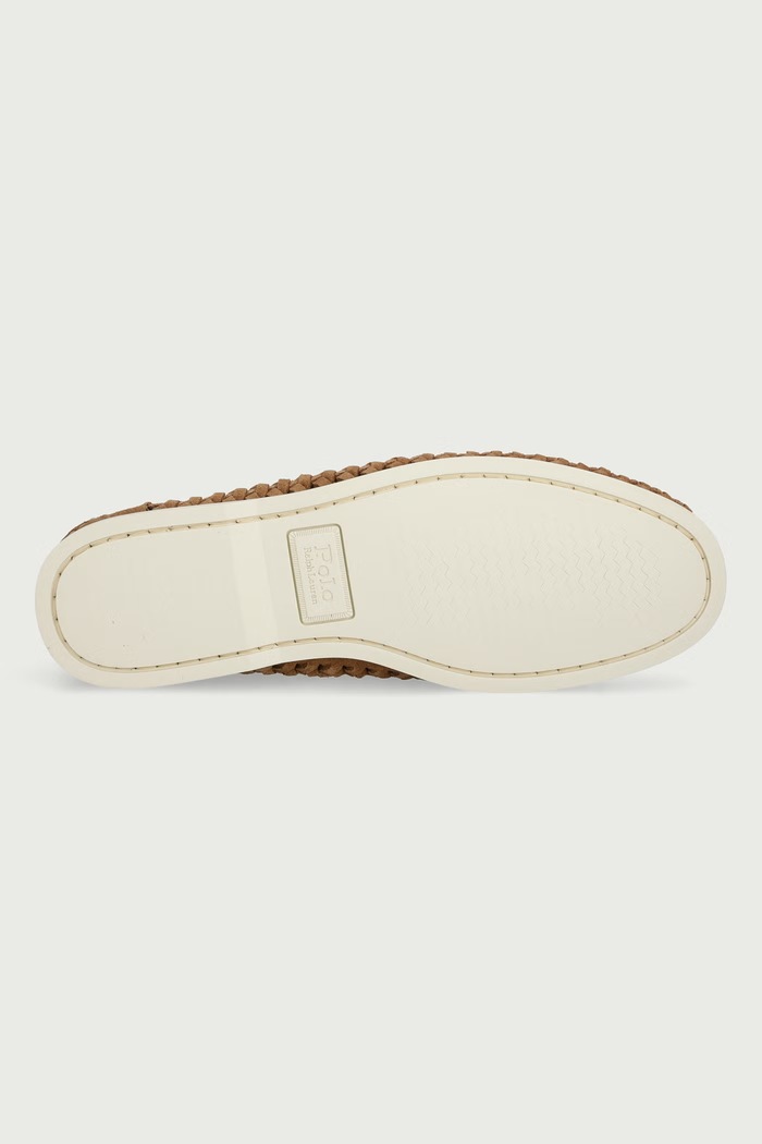 Μοκασίνια Ανδρικά δερμάτινα Mertn Bt Wvn Polo Ralph Lauren καφέ 803P07646002.270