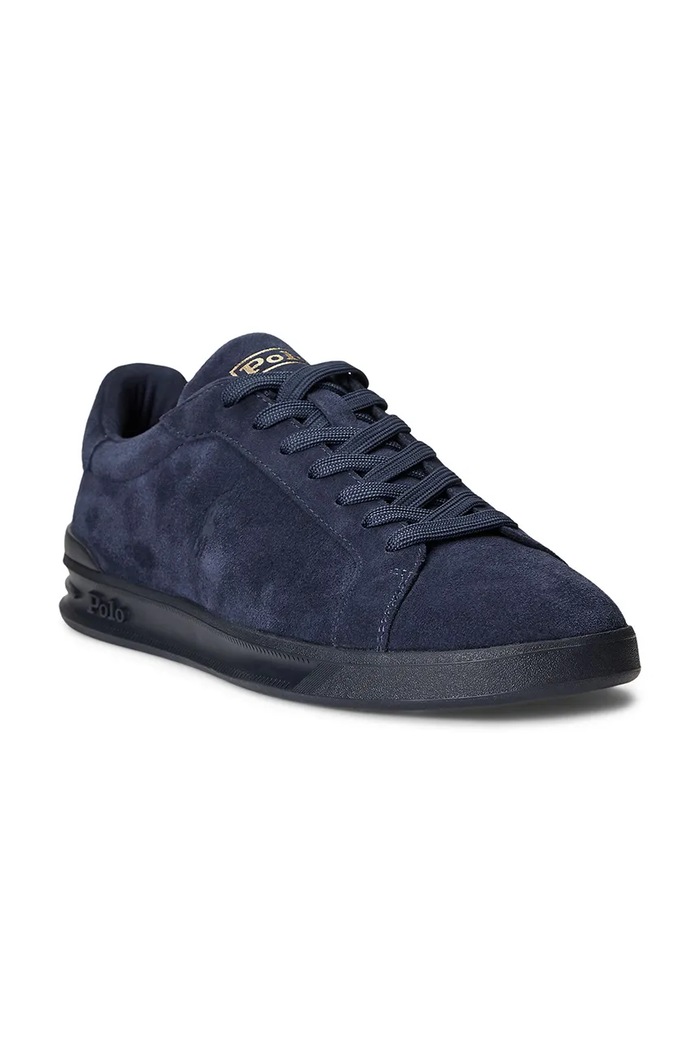 Semišové tenisky Polo Ralph Lauren Hrt Ct II 809877601002.400 tmavomodrá SS26
