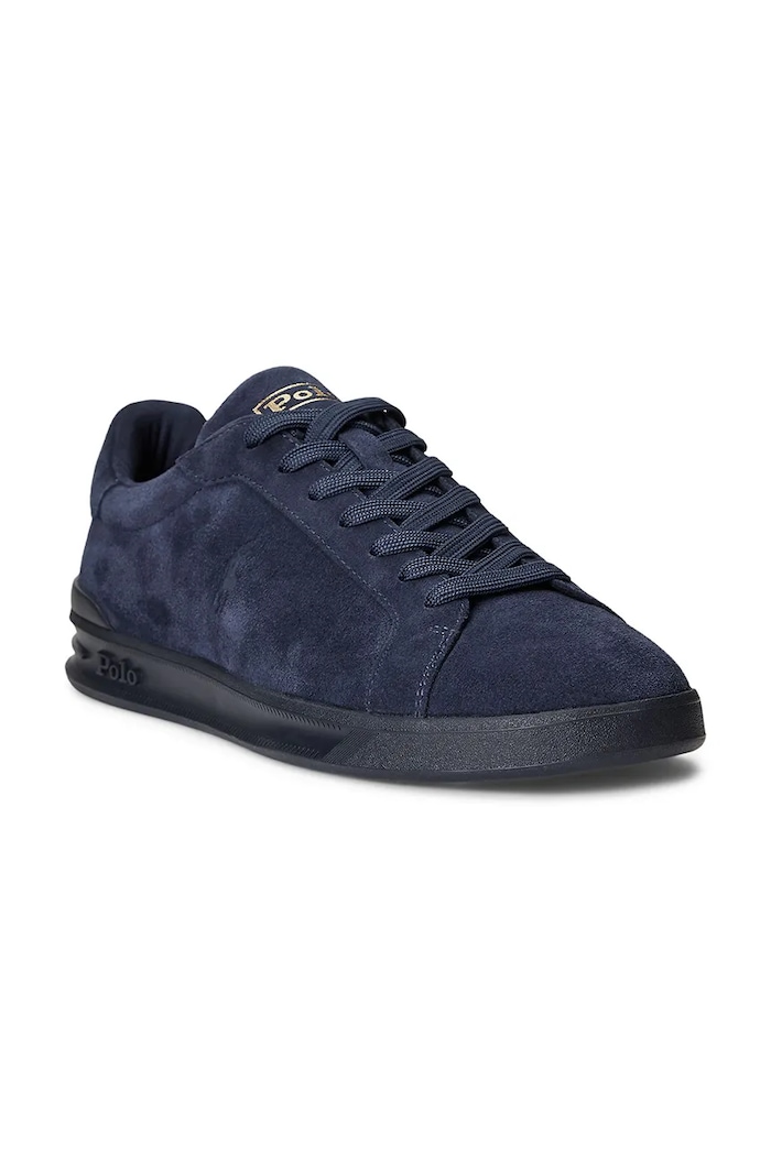 Semišové tenisky Polo Ralph Lauren Hrt Ct II 809877601002.400 tmavomodrá SS26