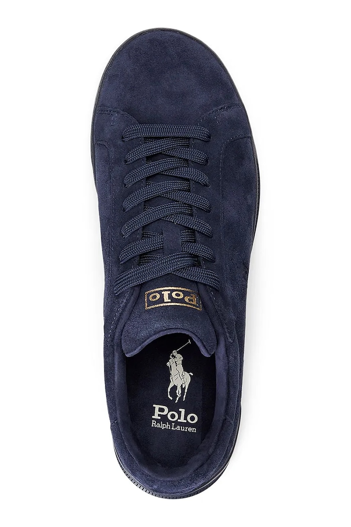 Semišové tenisky Polo Ralph Lauren Hrt Ct II tmavomodrá 809877601002.400