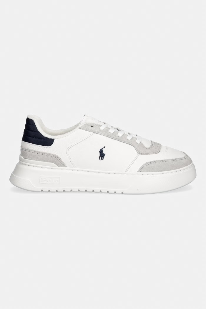 Polo Ralph Lauren Rlite Sport sneakers Ανδρικά δερμάτινα 809P07165002.410 λευκό SS26