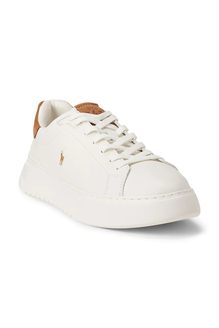 Polo Ralph Lauren Rlite Court superge moške usnjene 809P07170001.100 bela SS26