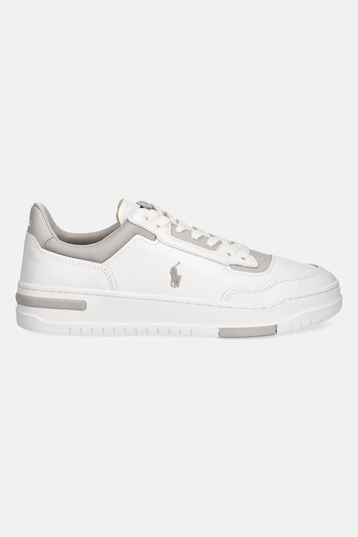 Polo Ralph Lauren sneakersy skórzane Kenmare 809P07528004.100 biały SS26