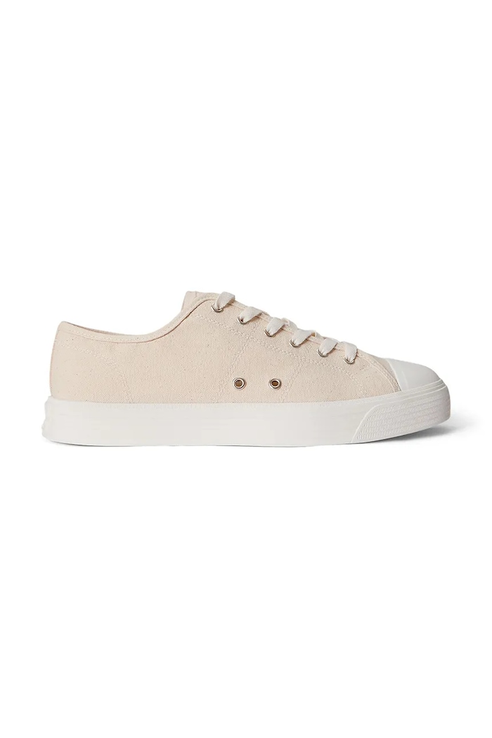 Polo Ralph Lauren Ayers Low teniși înalți pentru bărbați, din bumbac bej 809P07627001.101