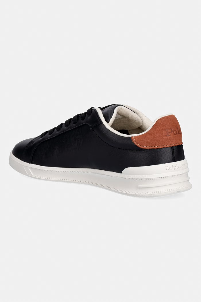 Încălțăminte Polo Ralph Lauren sneakers din piele Hrt Crt II 809P07159001.001 negru