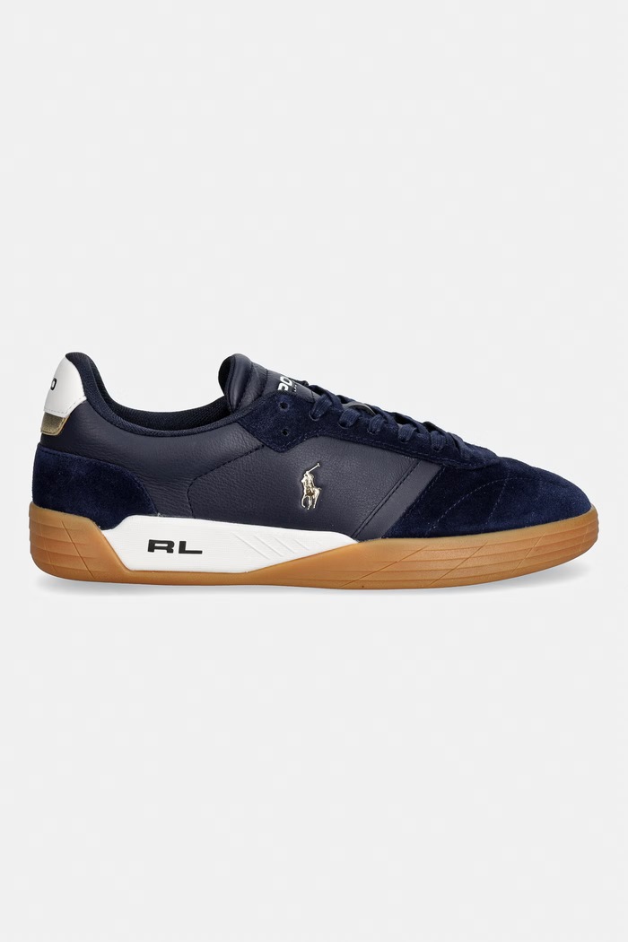 Polo Ralph Lauren Broome superge moške usnjene 809P07526003.400 mornarsko modra SS26