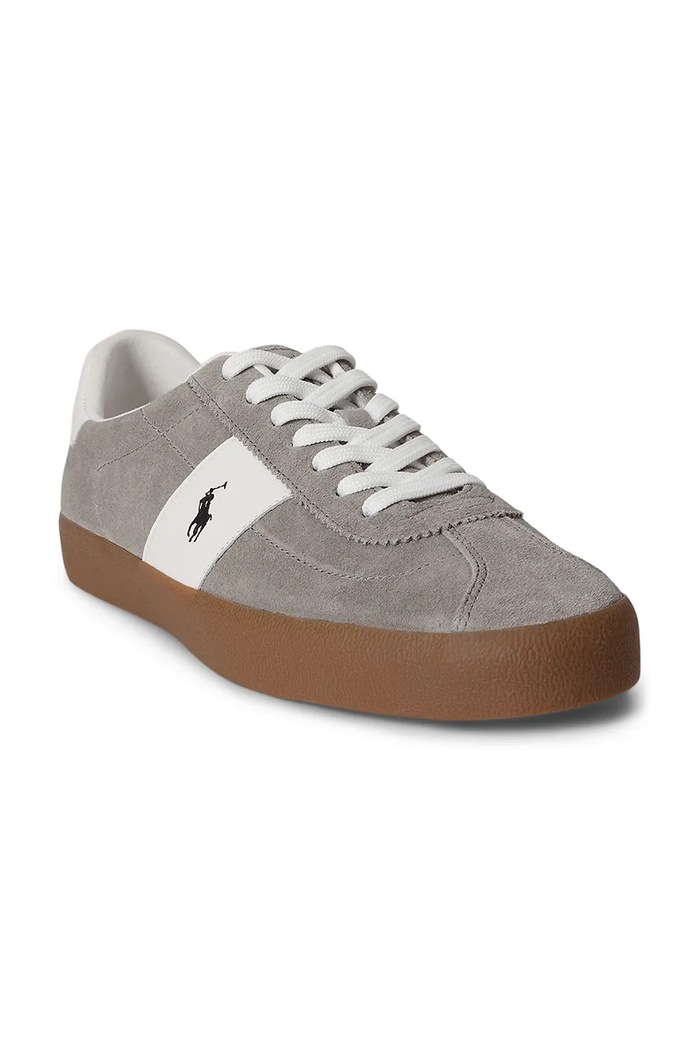 Polo Ralph Lauren Court Vlc Pp superge moške usnjene 816P07629003.020 siva SS26