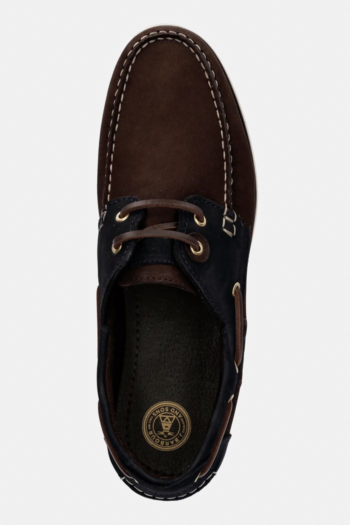 Barbour mocasini pentru bărbați, din nubuc Wake maro MFO0684BR78