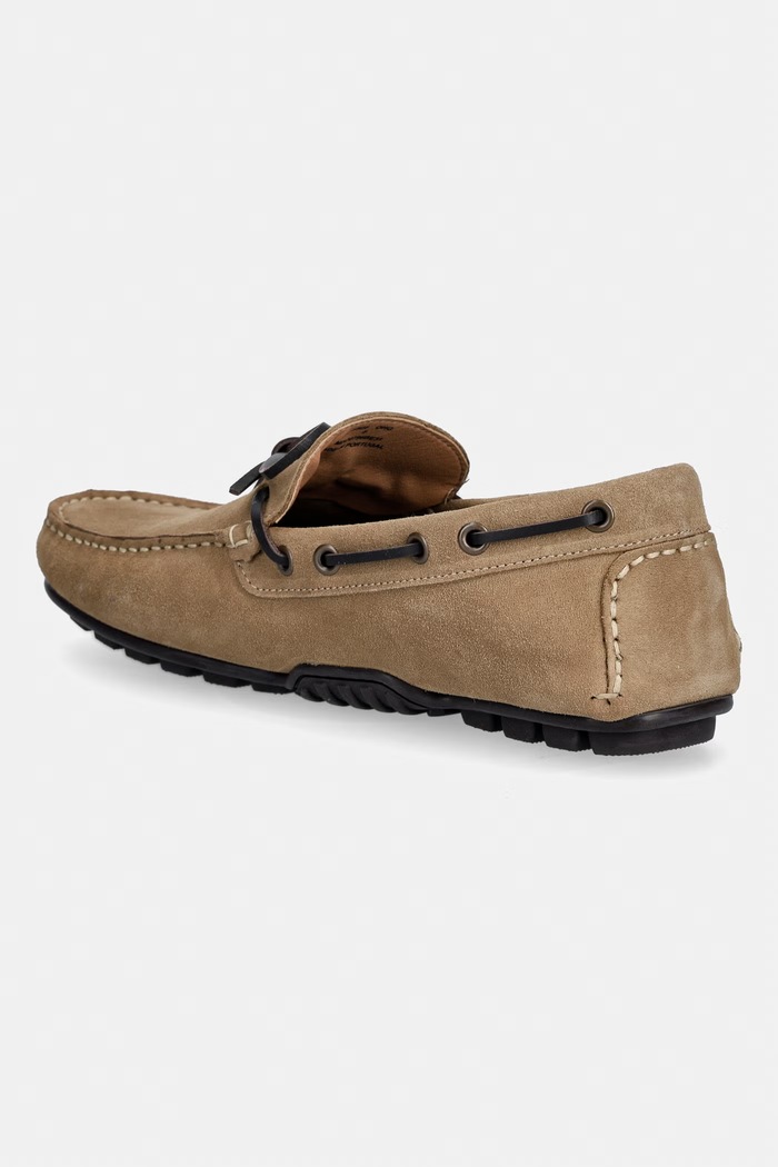 Obuv Barbour mokasíny pánske semišové Courage MFO0796BE31 béžová