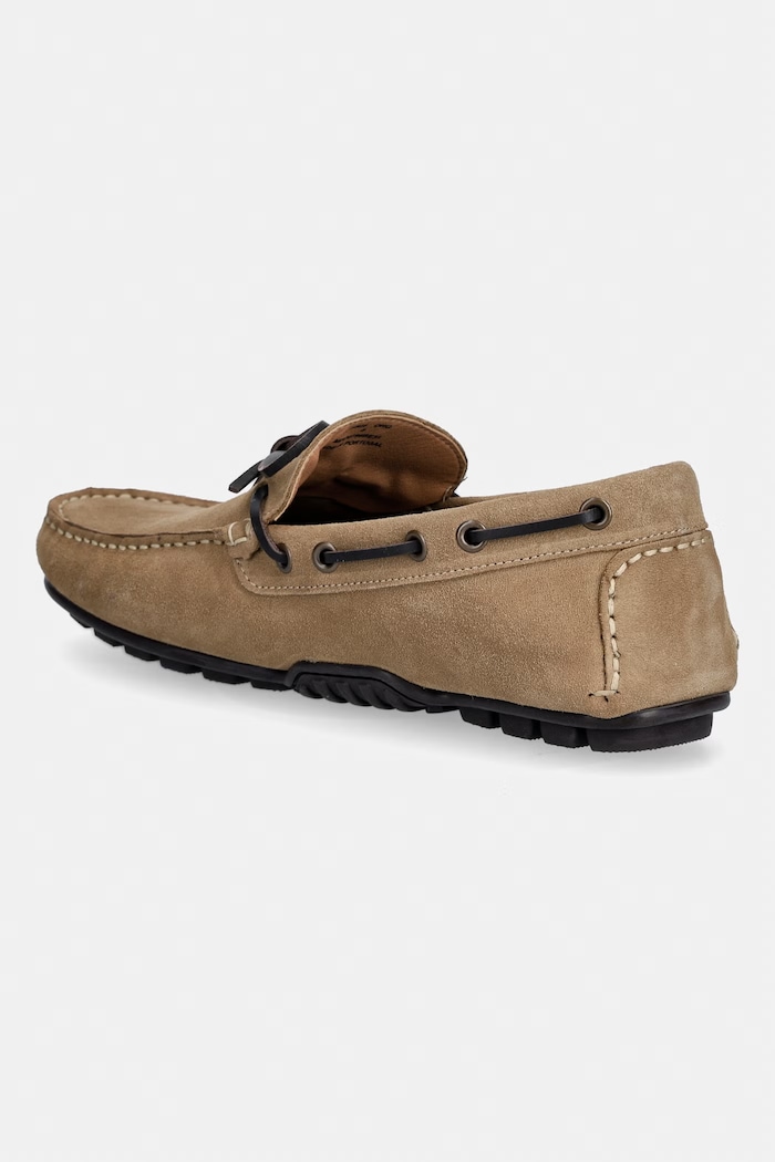 Obuv Barbour mokasíny pánske semišové Courage MFO0796BE31 béžová