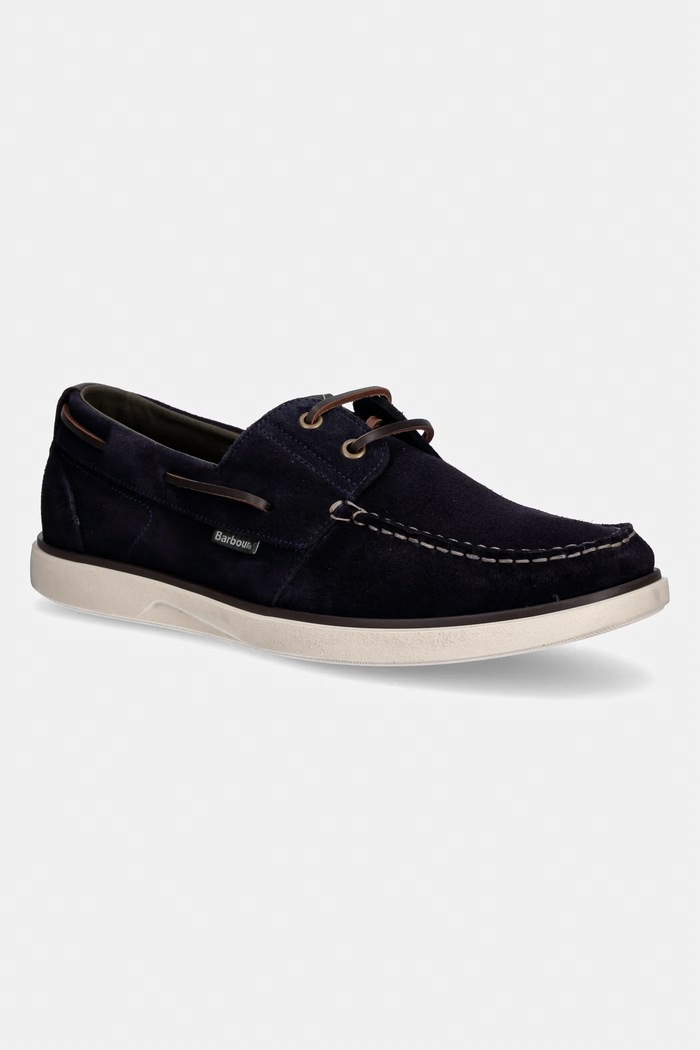 Barbour pánske semišové mokasíny Rothley tmavomodrá MFO0835NY97
