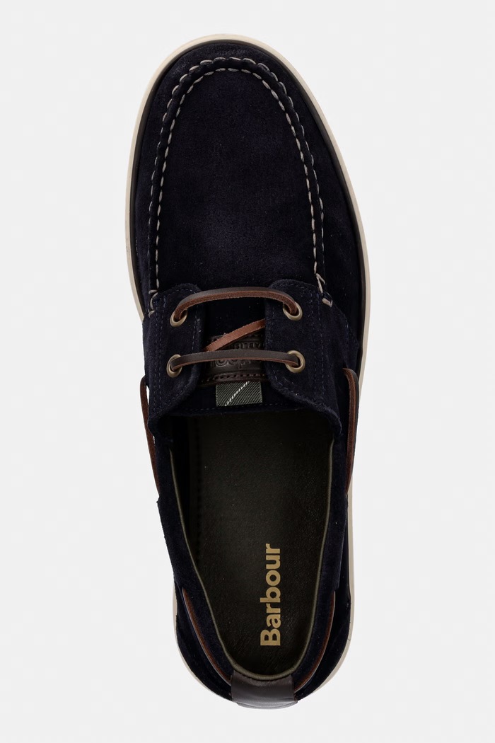 Barbour pánske semišové mokasíny Rothley tmavomodrá MFO0835NY97