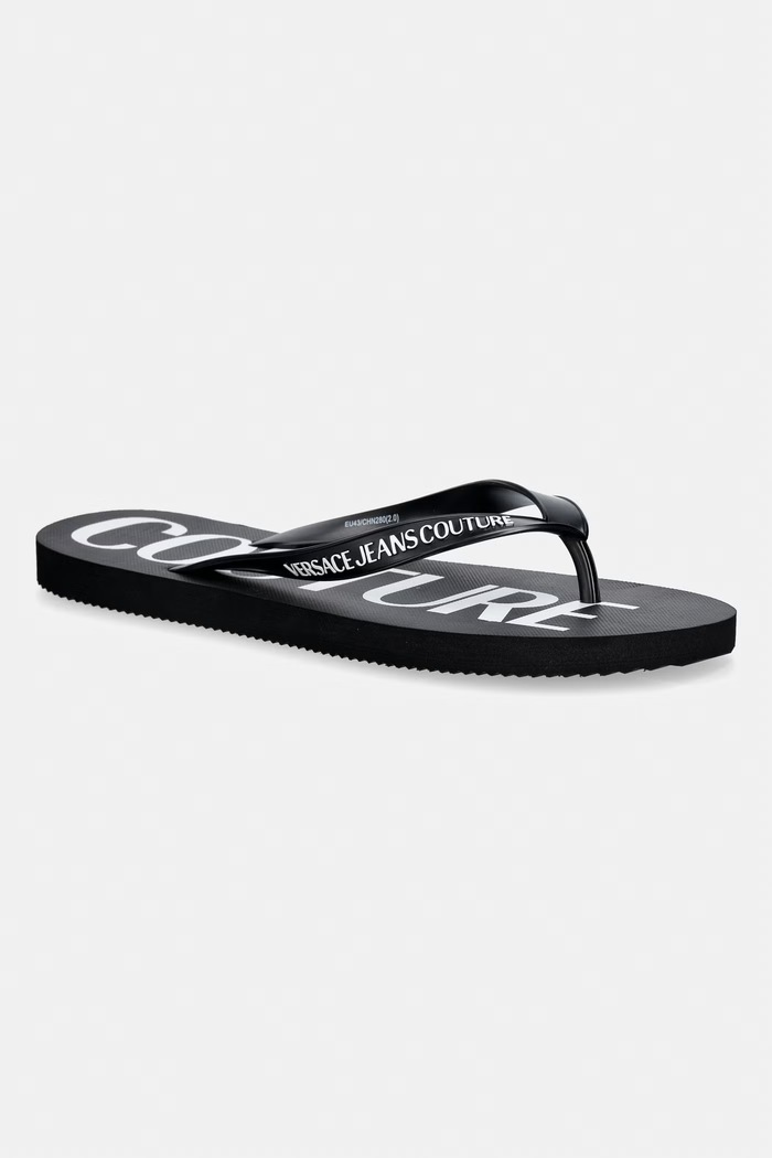 Versace Jeans Couture pánske žabky čierna 80YA3SQ7.ZSS81.L01