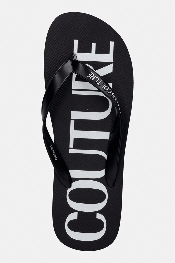 Versace Jeans Couture pánske žabky čierna 80YA3SQ7.ZSS81.L01