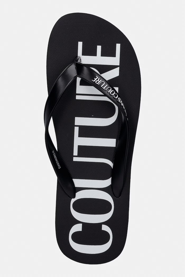 Versace Jeans Couture pánske žabky čierna 80YA3SQ7.ZSS81.L01