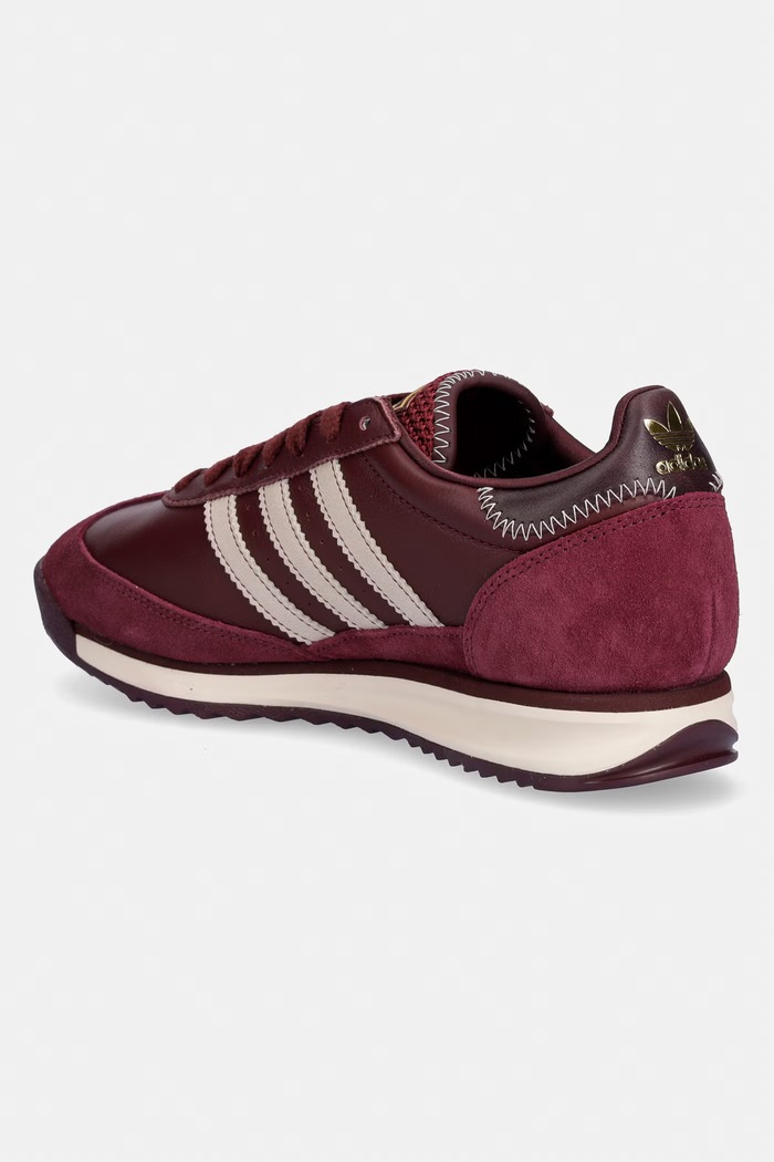 Încălțăminte adidas Originals SL 72 sneakers pentru bărbați din piele HQ4910 burgundia