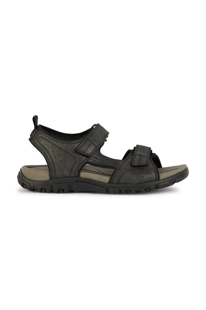 Sandali Geox UOMO SANDAL STRADA Sintetični črna U4524B000MEC9999