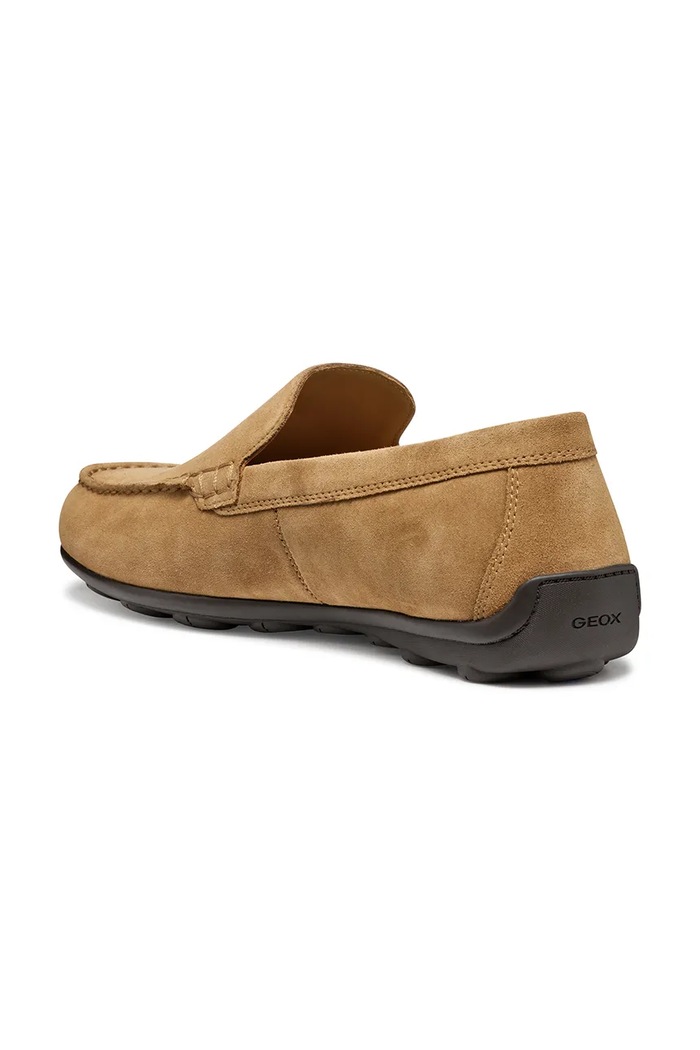 Semišové mokasíny Geox U SPHERICA EC16 béžová U55HYA00022C6018