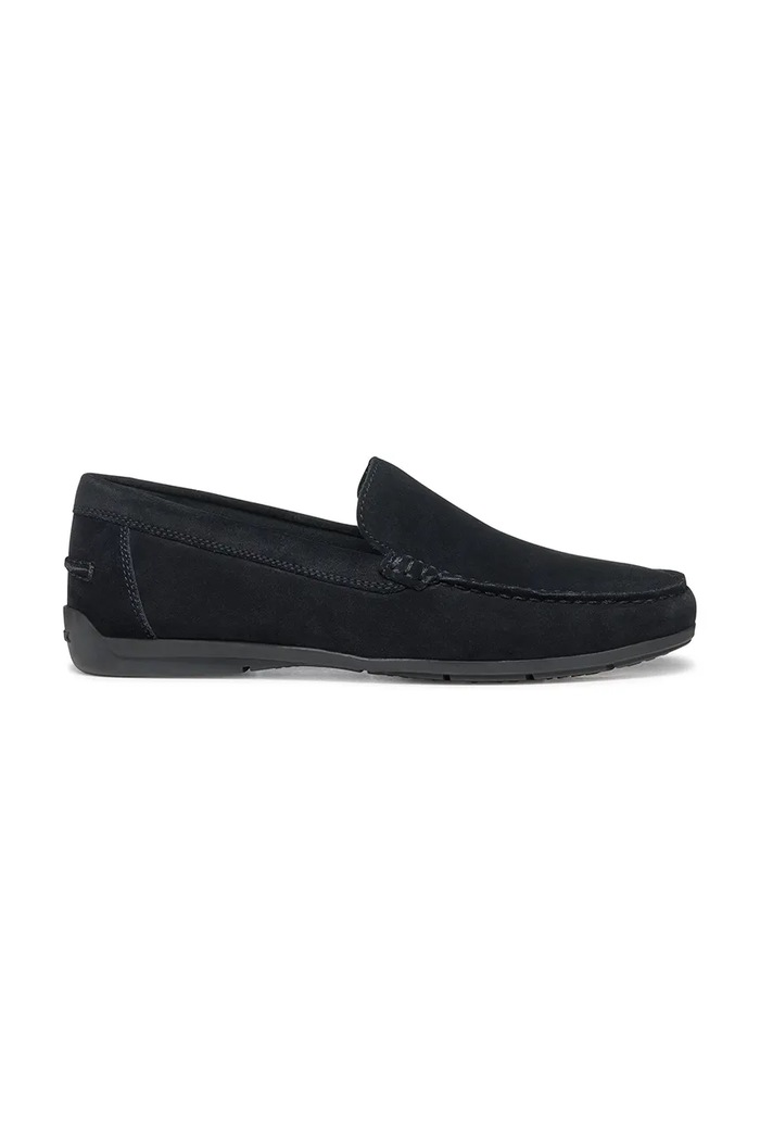 Geox mocasini din piele întoarsă U SIRON elegant bleumarin U55Q3A00022C4002