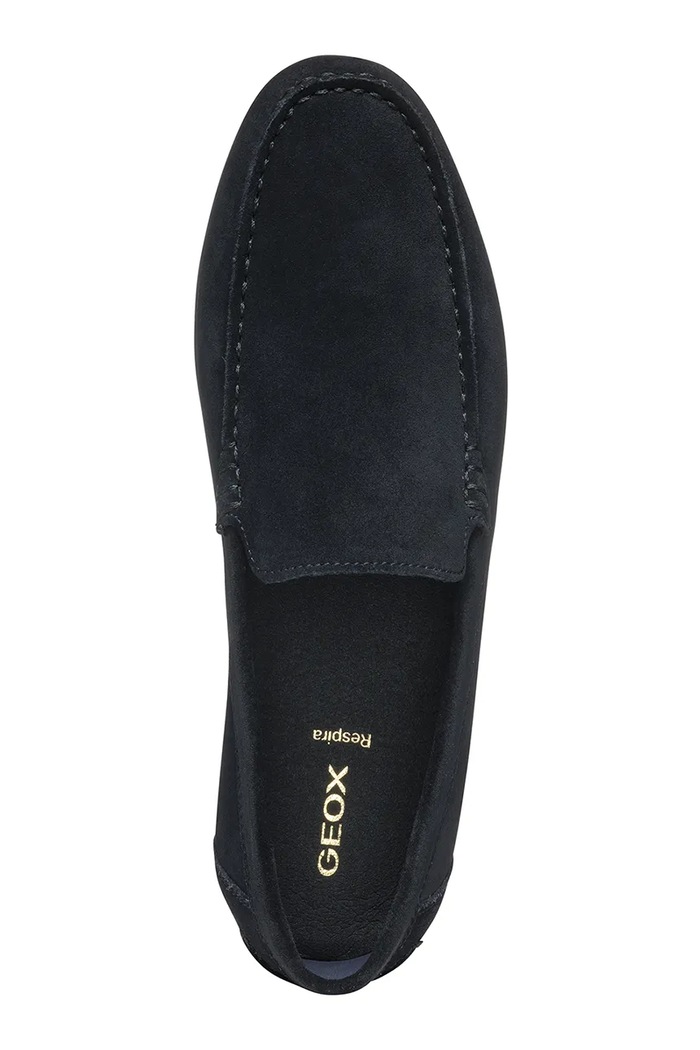 Geox mocasini din piele întoarsă U SIRON U55Q3A00022C4002 bleumarin