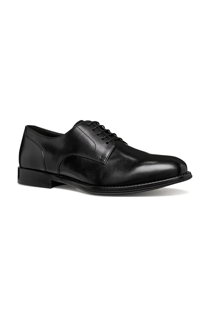 Geox półbuty skórzane U BARBERIGO U56MBC00043C9997 czarny SS26