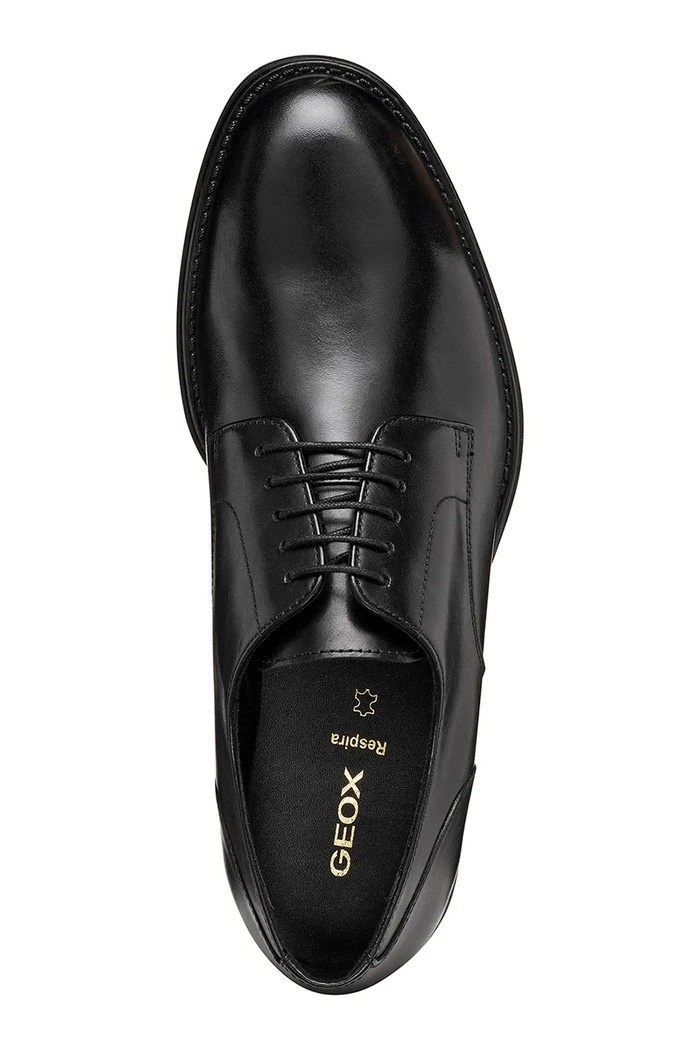 Geox półbuty skórzane U BARBERIGO U56MBC00043C9997 czarny