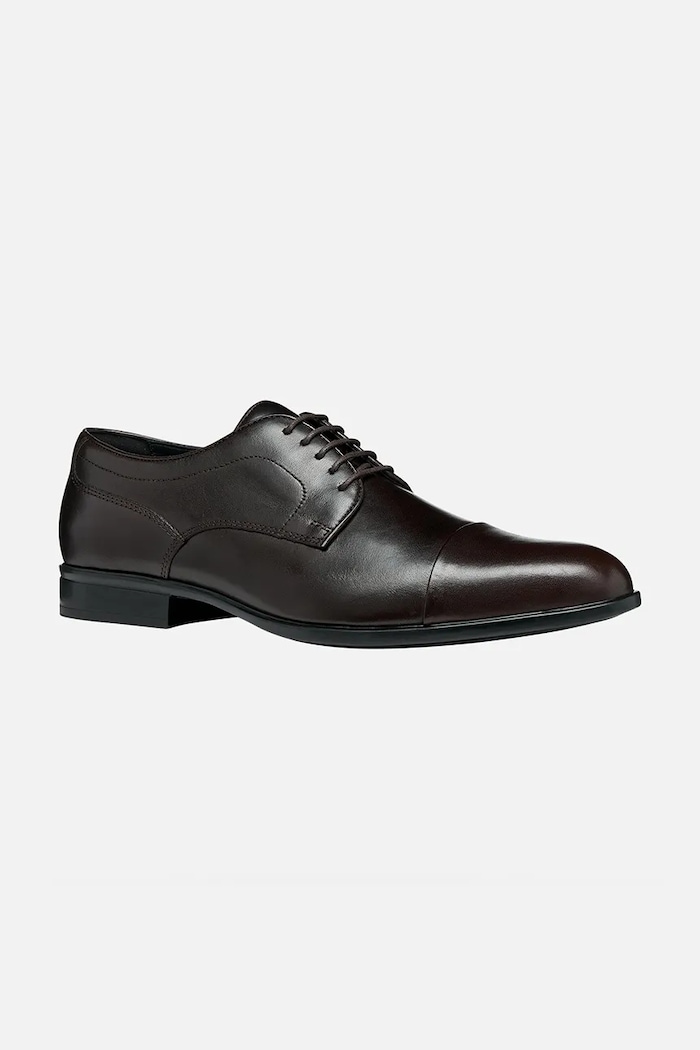 Geox pantofi de piele U IACOPO U659GB00043C6009 maro SS26