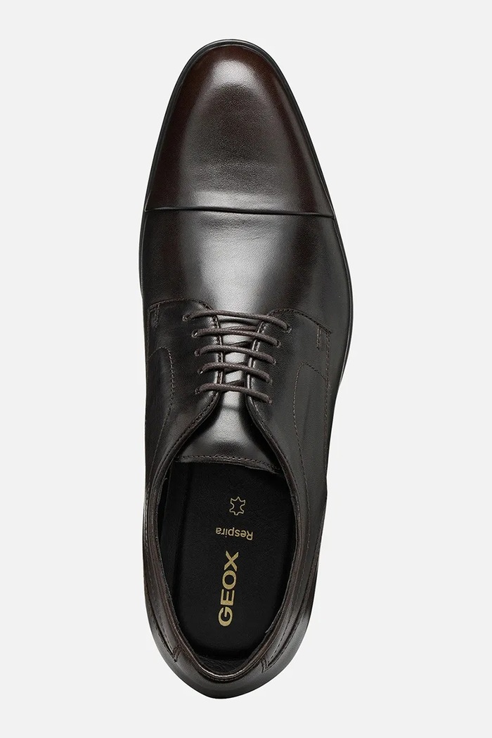 Geox pantofi de piele U IACOPO U659GB00043C6009 maro