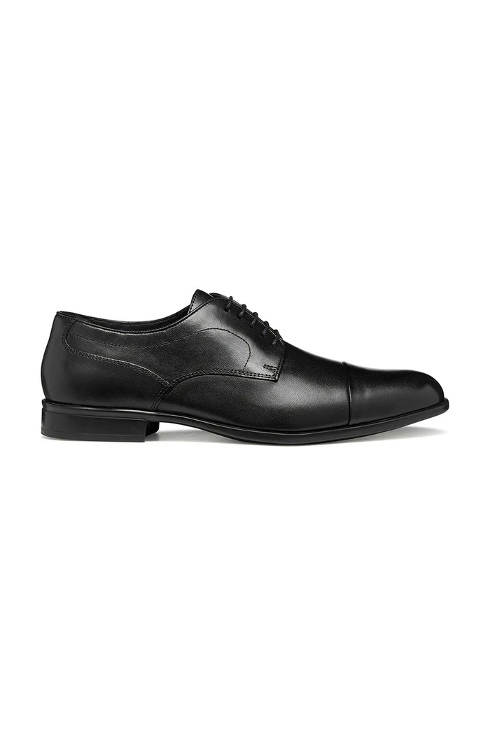 Geox półbuty skórzane U IACOPO eleganckie czarny U659GB00043C9999