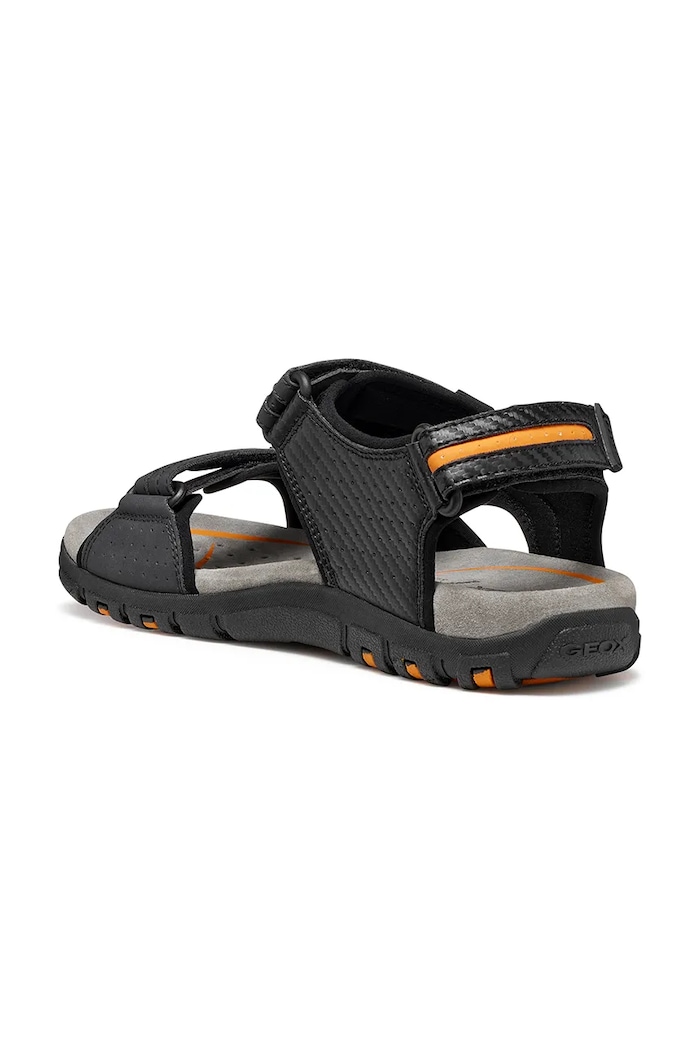Geox pánske sandále UOMO SANDAL STRADA čierna U8224D0EKBCC4367