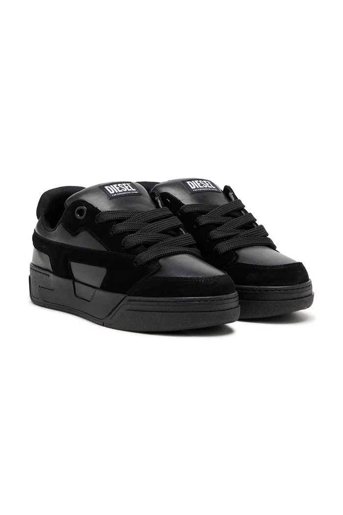 Diesel S-D-Ollie Low tenisky pánske kožené Y03796.P7476.T8013 čierna SS26