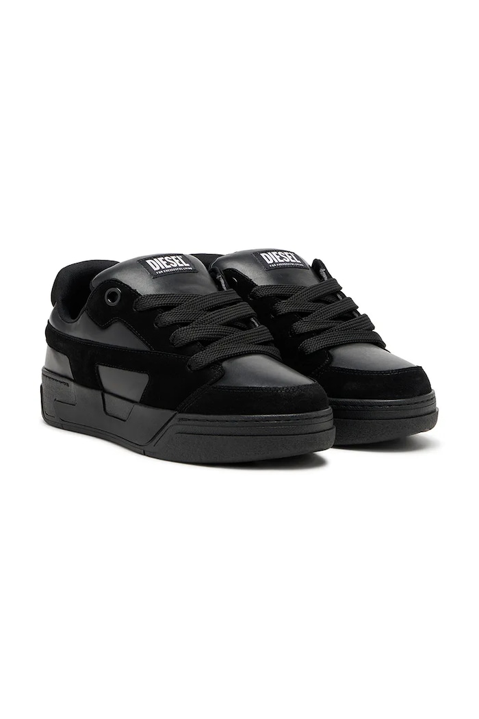 Diesel S-D-Ollie Low tenisky pánske kožené Y03796.P7476.T8013 čierna SS26